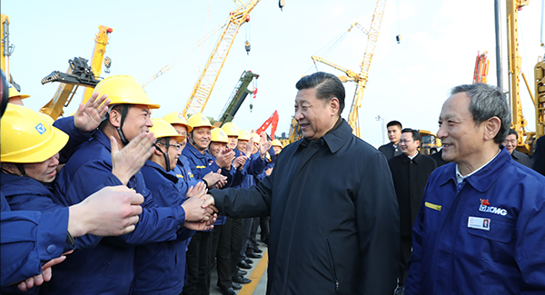 中共中央总书记、国家主席、中央军委主席习近平亲临壹号娱乐集团考察调研